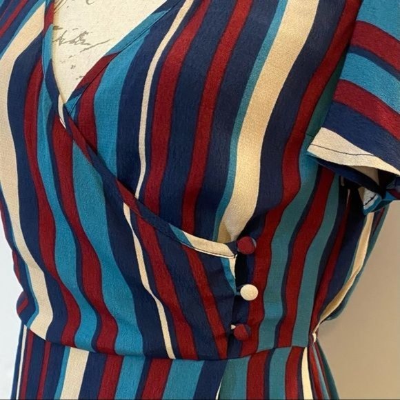 Band of Gypsies Annie Short Sleeve Ruffle Dress XS - Picture 7 of 15